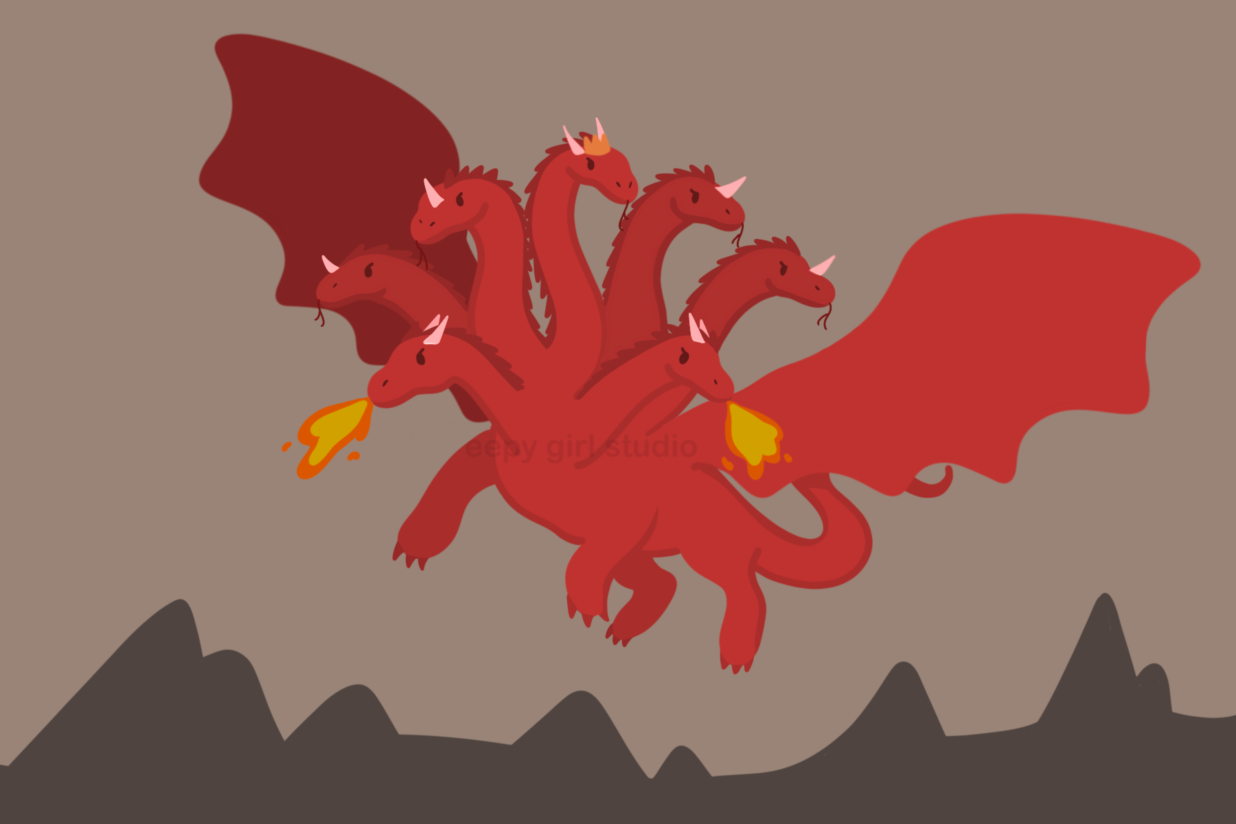 Dragon of Revelation ❤️‍🔥 Art Print