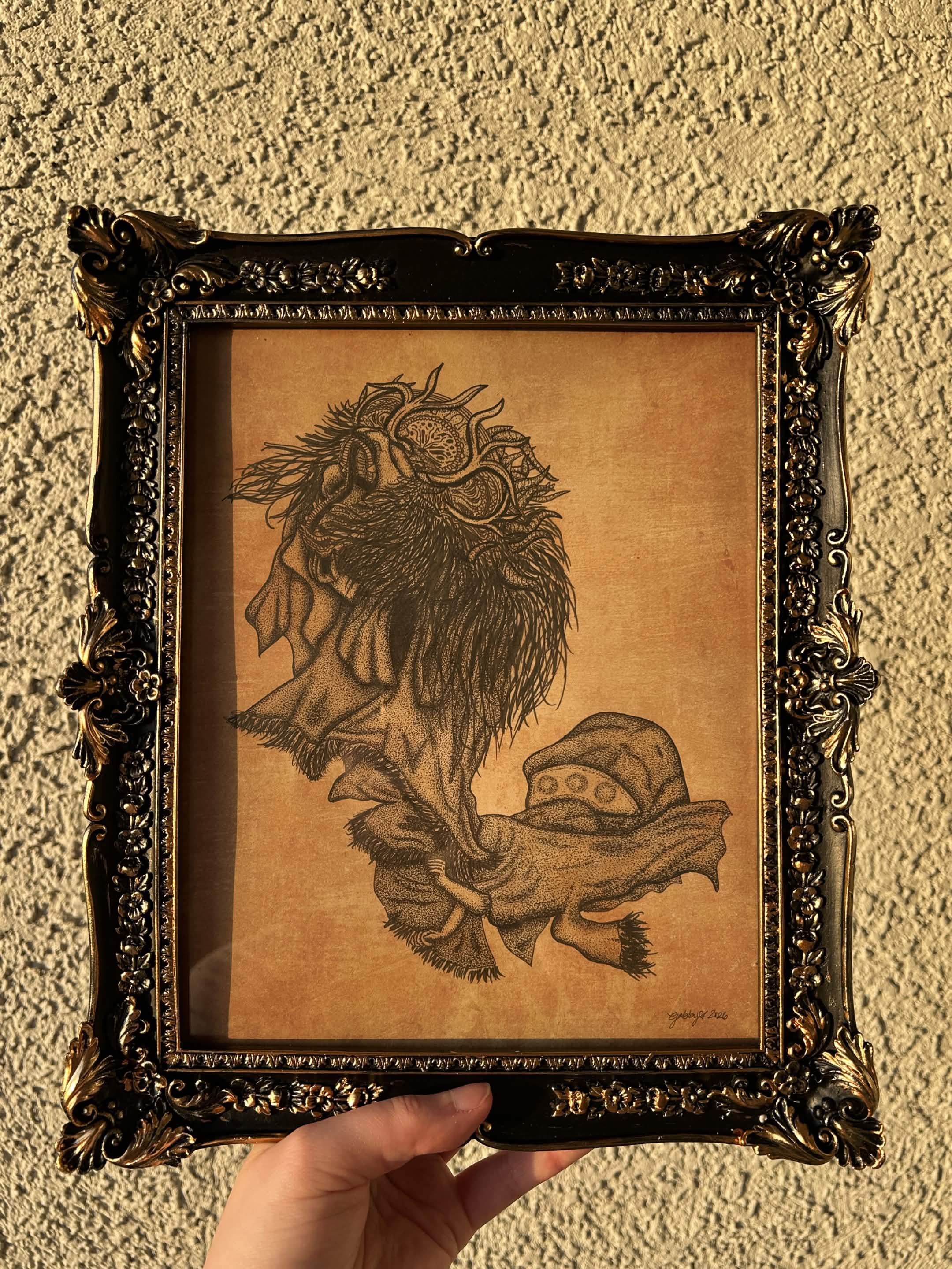 Divine Beast Dancing Lion ⋆ 8x10 Original Illustration