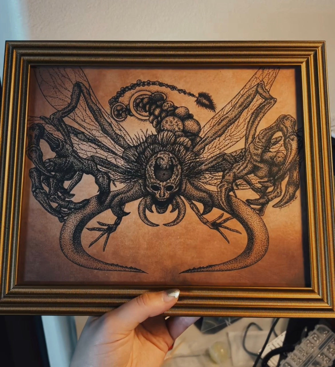 Astel, Naturalborn of the Void ⋆ 8x10 Original Drawing