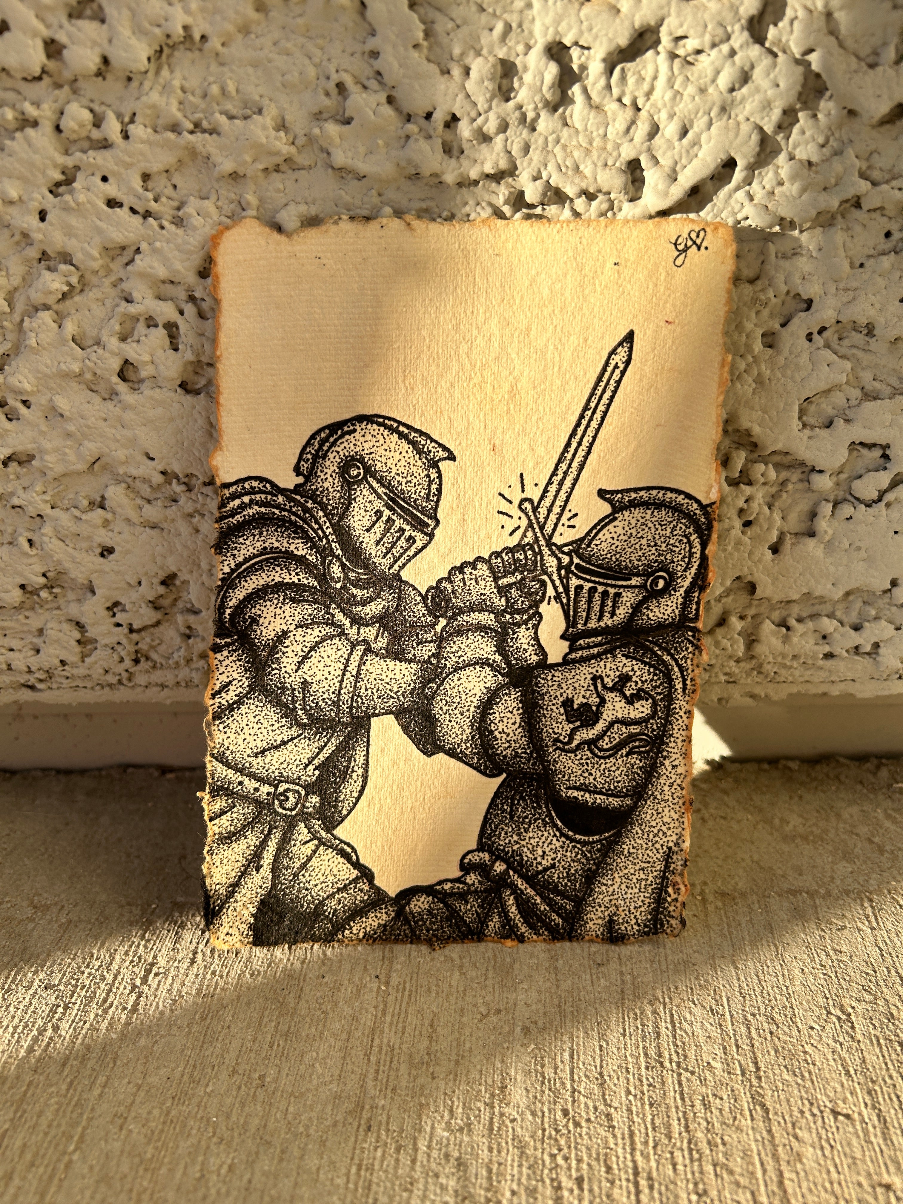Honor Between Blades ⋆ Original Drawing