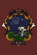 Together on Halloween ⋆˚☆˖°⋆⭒˚｡ Art Print