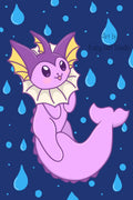 Shiny Vap 💧 Art Print