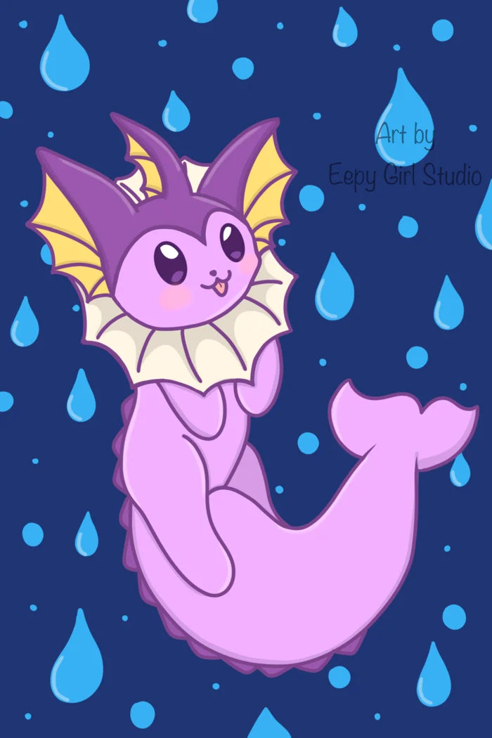 Shiny Vap 💧 Art Print