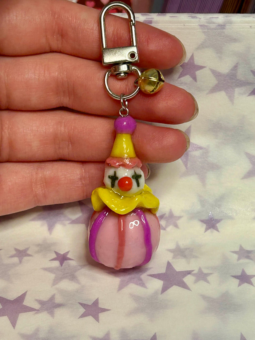 Pink Clown 🎈 Keychain