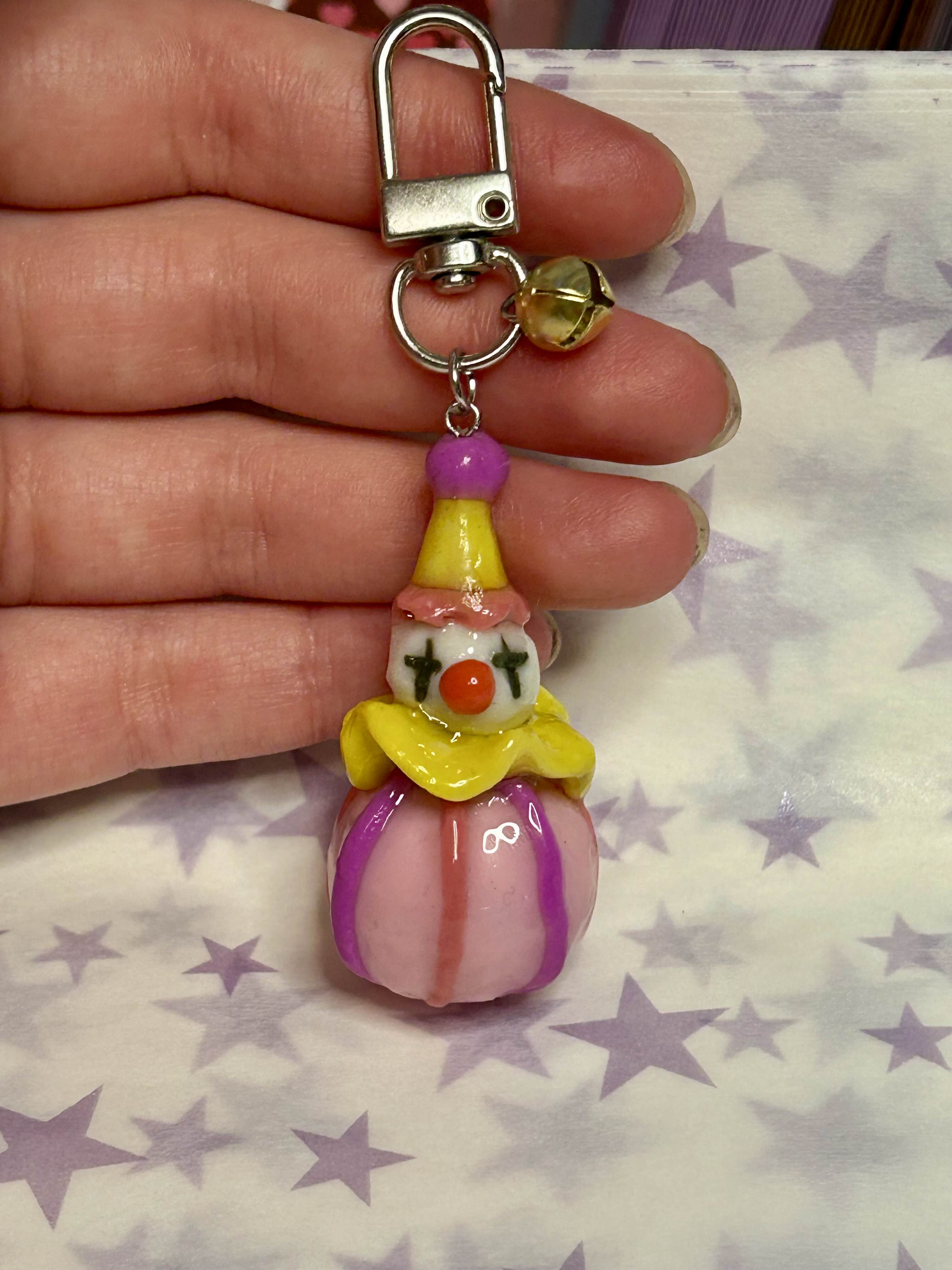 Pink Clown 🎈 Keychain