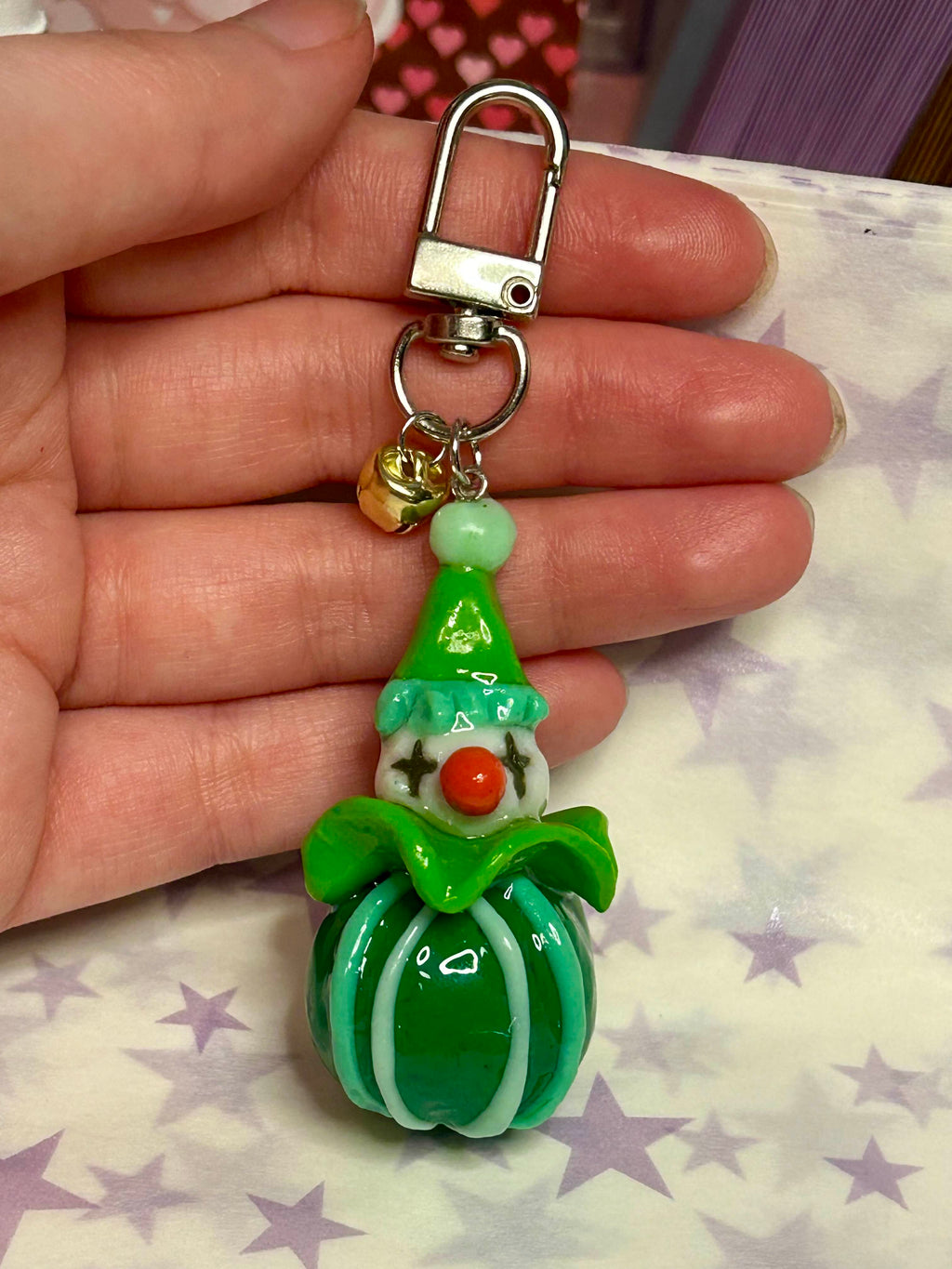 Green Clown 🎈 Keychain