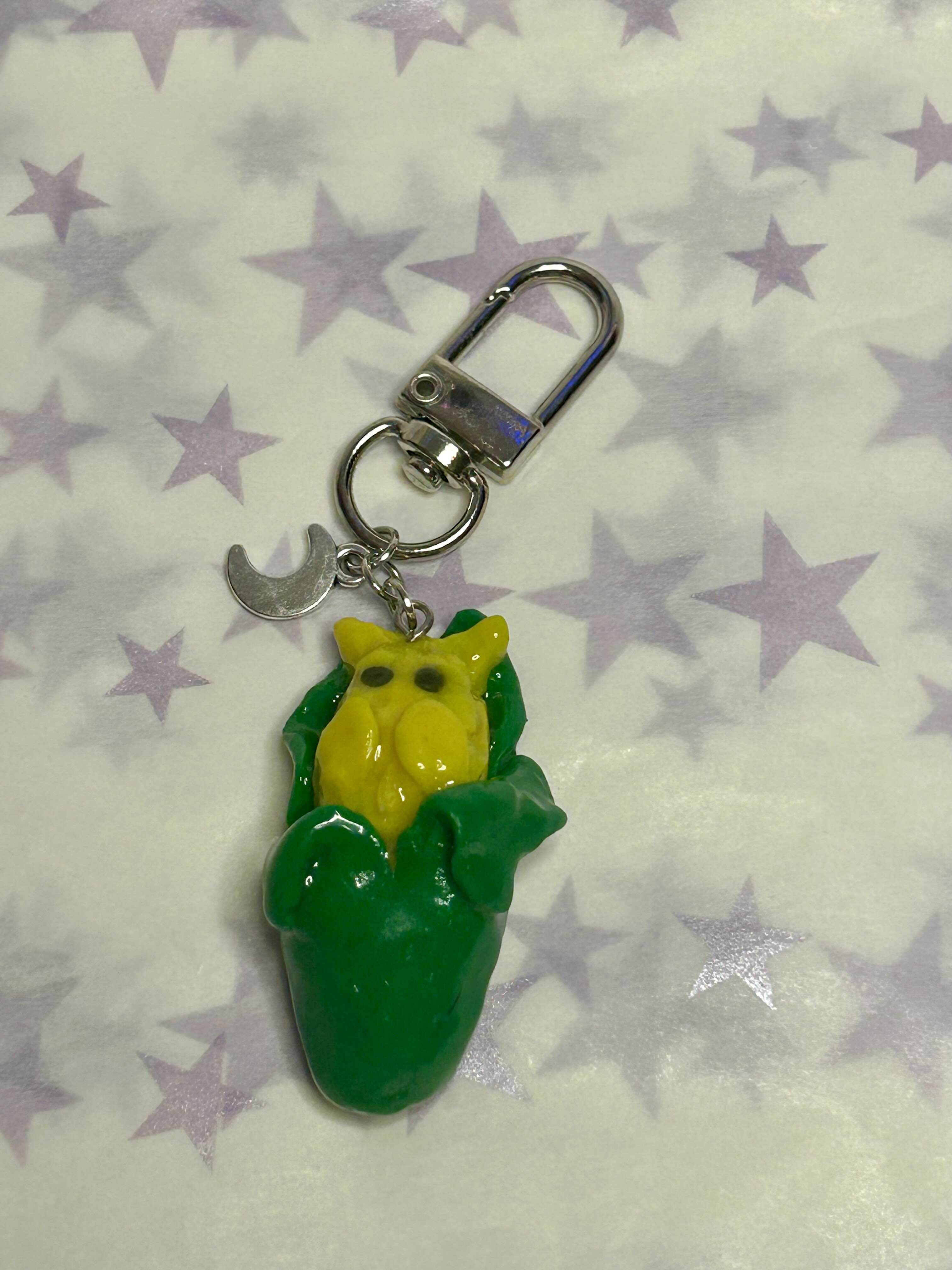 Cat on the Cob 🌽 Keychain