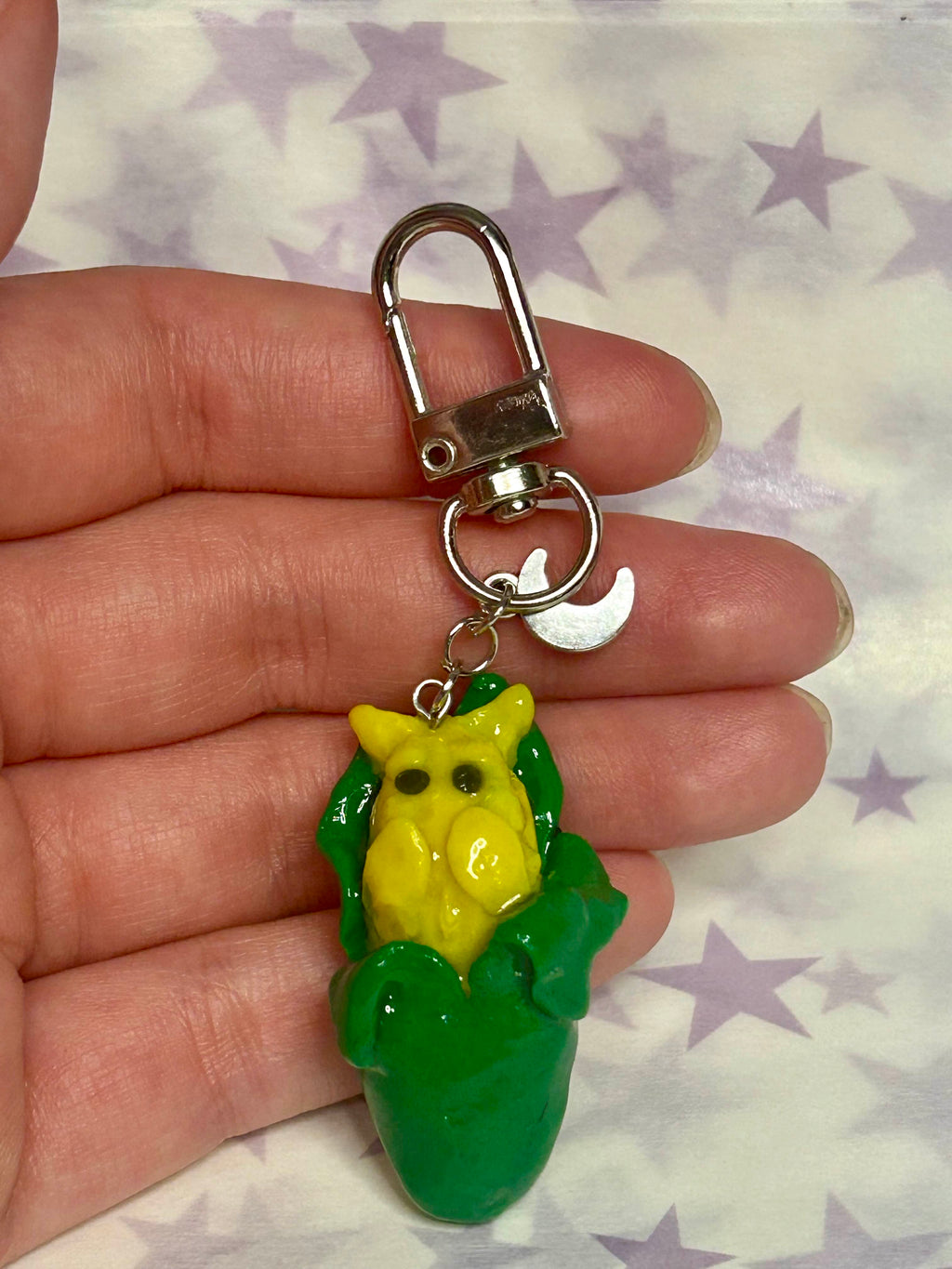 Cat on the Cob 🌽 Keychain