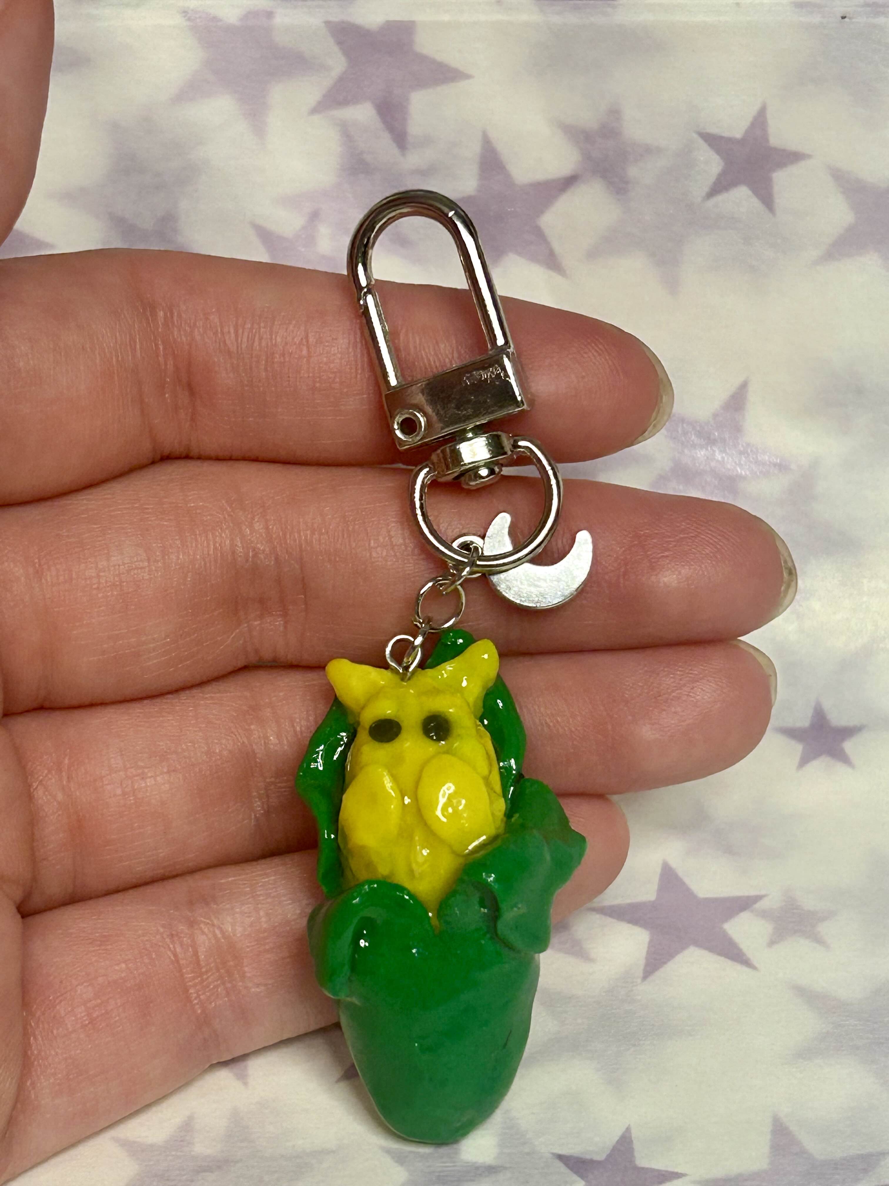 Cat on the Cob 🌽 Keychain