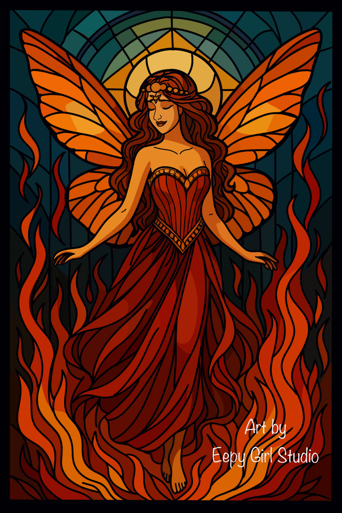 Fire Fairy 🧚‍♀️🔥 Art Print