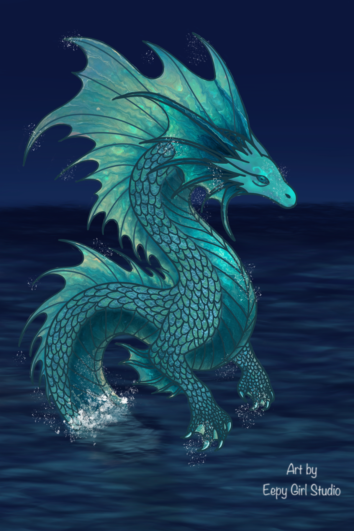 Sea Dragon 💙💚 Art Print