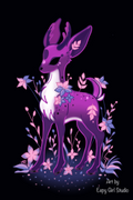 Nightbloom Fawn 🦌🌸 Art Print