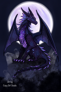 Dark Dragon 🖤💜 Art Print