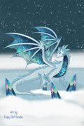Frost Dragon 🤍💙 Art Print