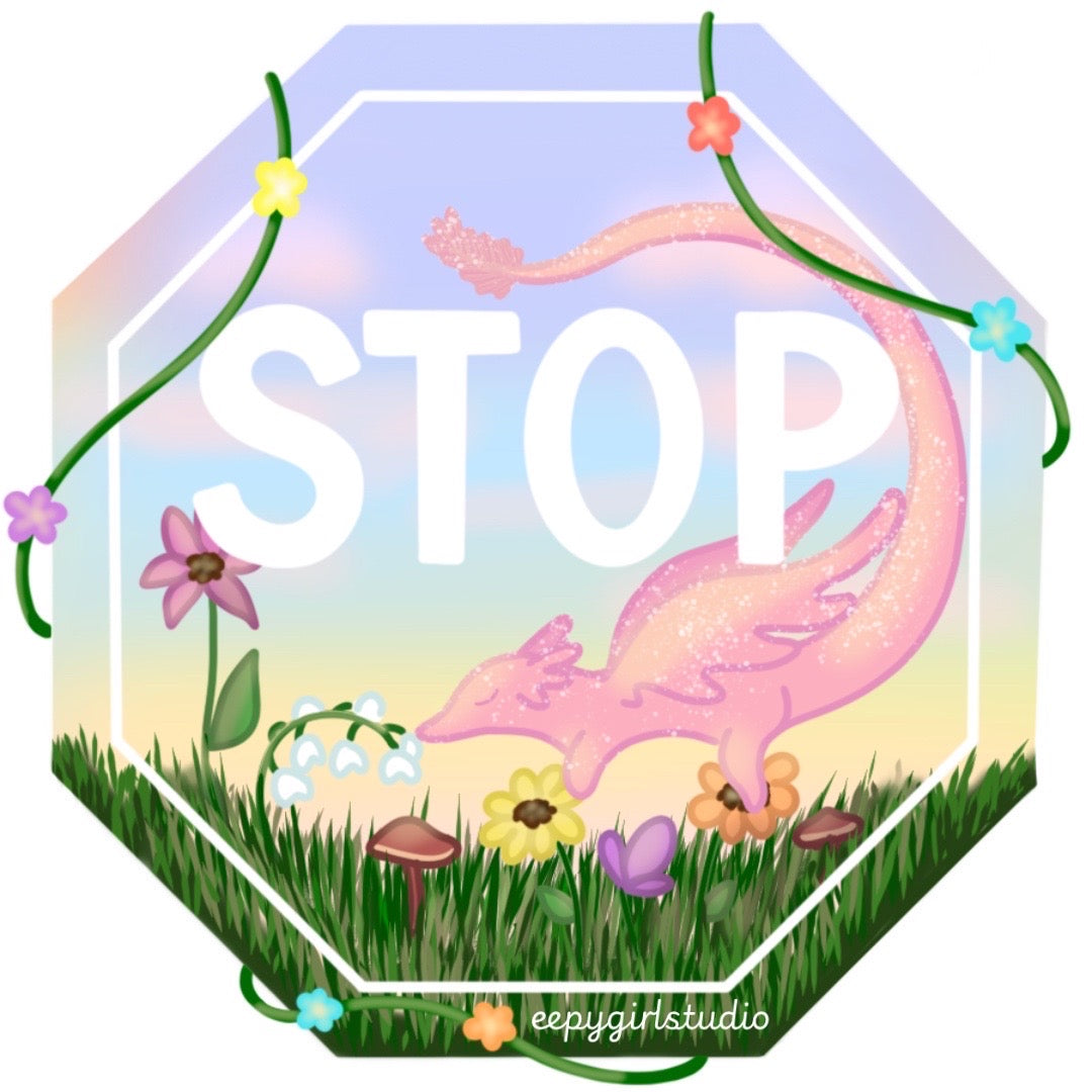 Stop and Smell the Flowers 🌺 4x4 Art Print