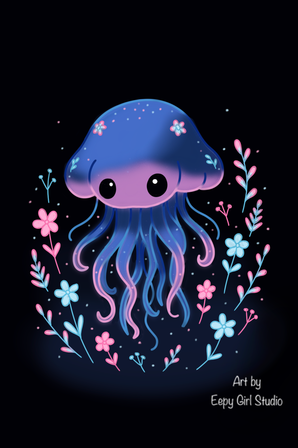 Nightbloom Jellyfish ଳ🌸 Art Print