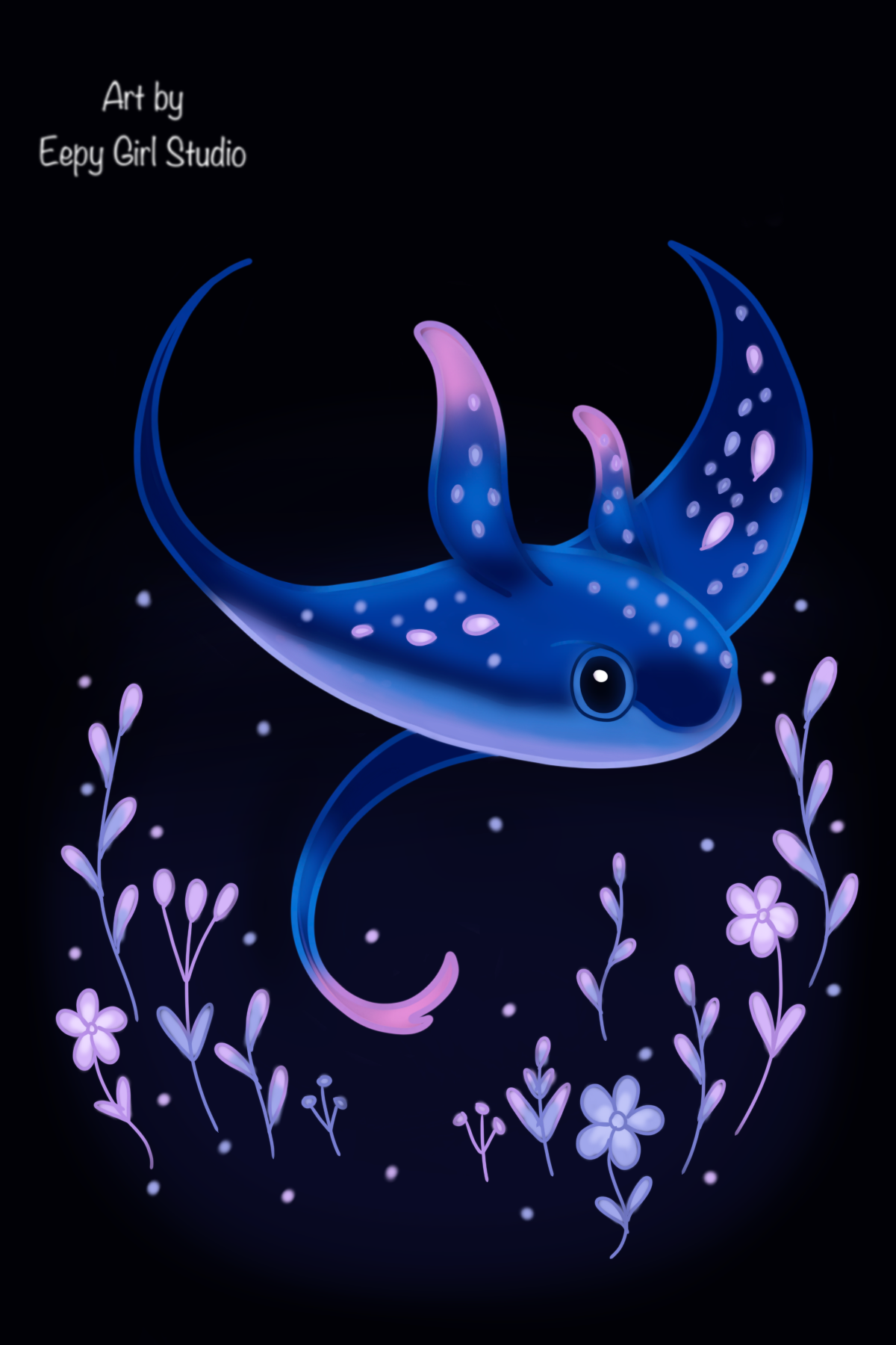 Nightbloom Ray 🫧🌸 Art Print