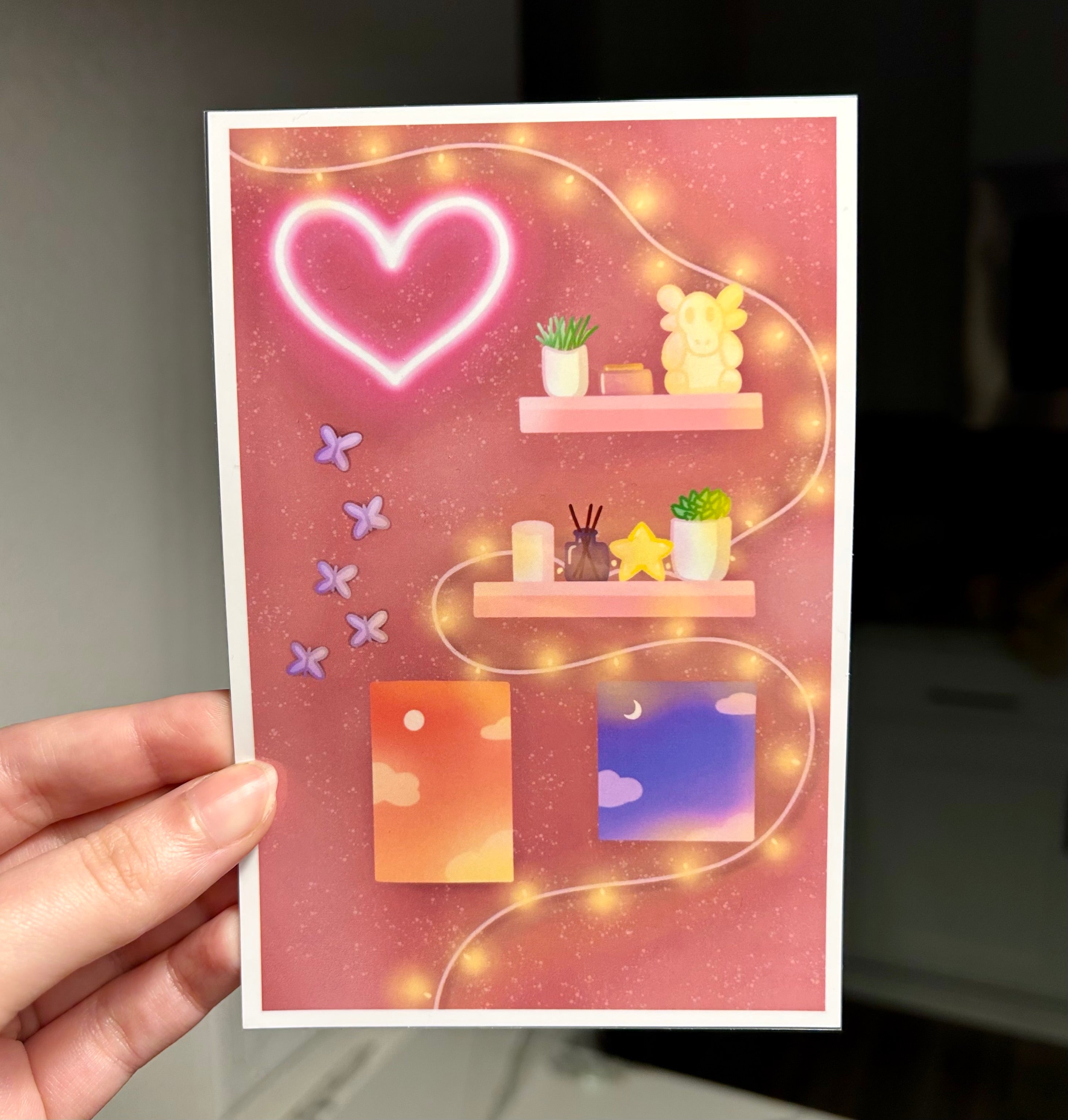 Dreamy Bedroom Vibe ୨ৎ 4x6 Art Print
