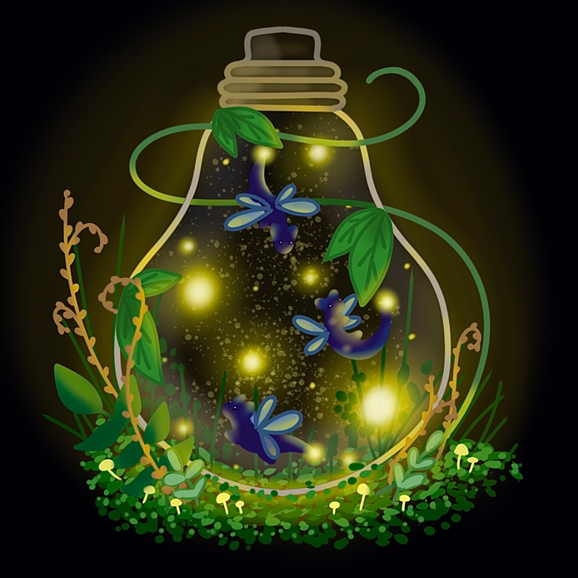 Dragon Faelights ✨ 4x4 Art Print