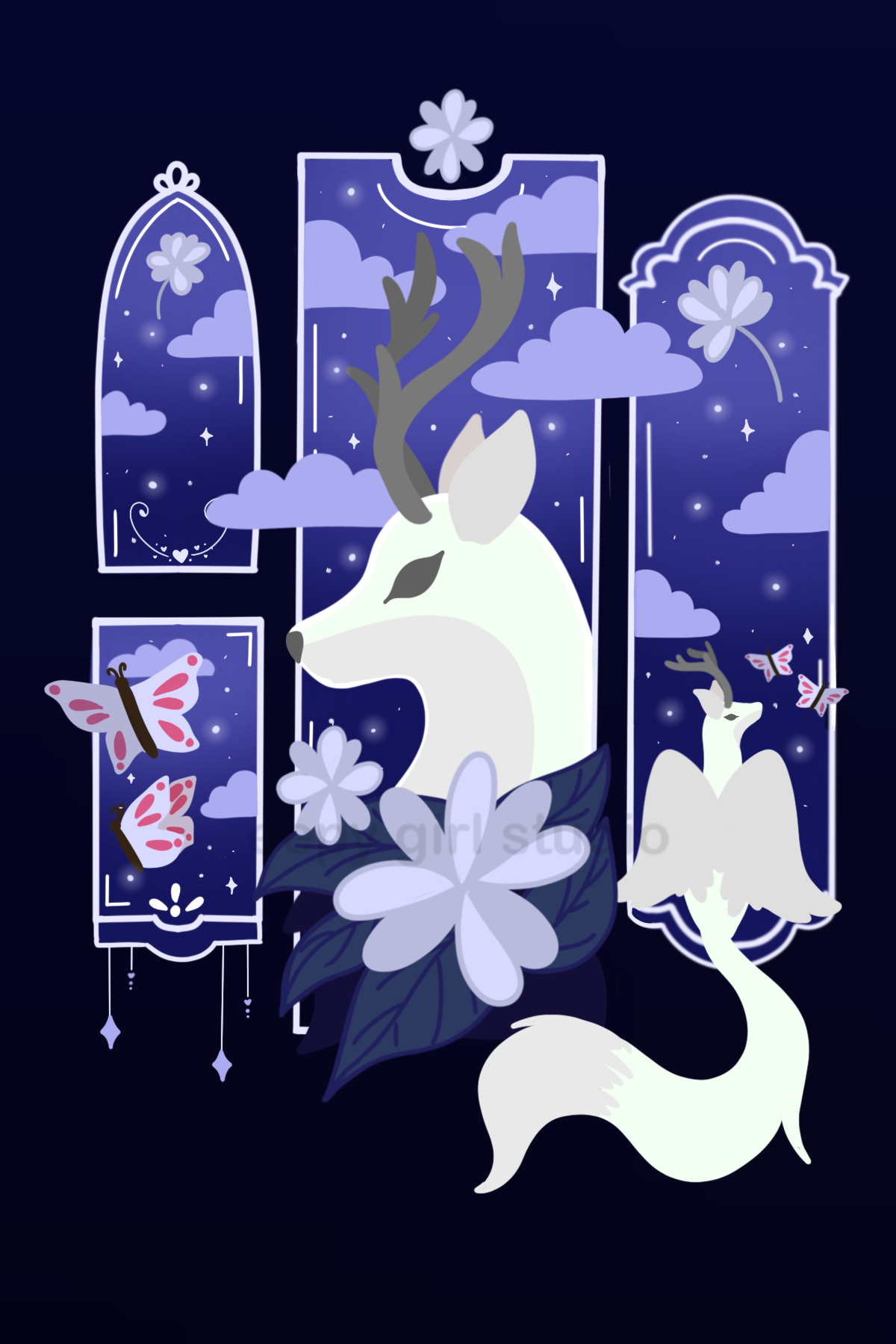 Magic in the Night 🦋 4x6 Art Print