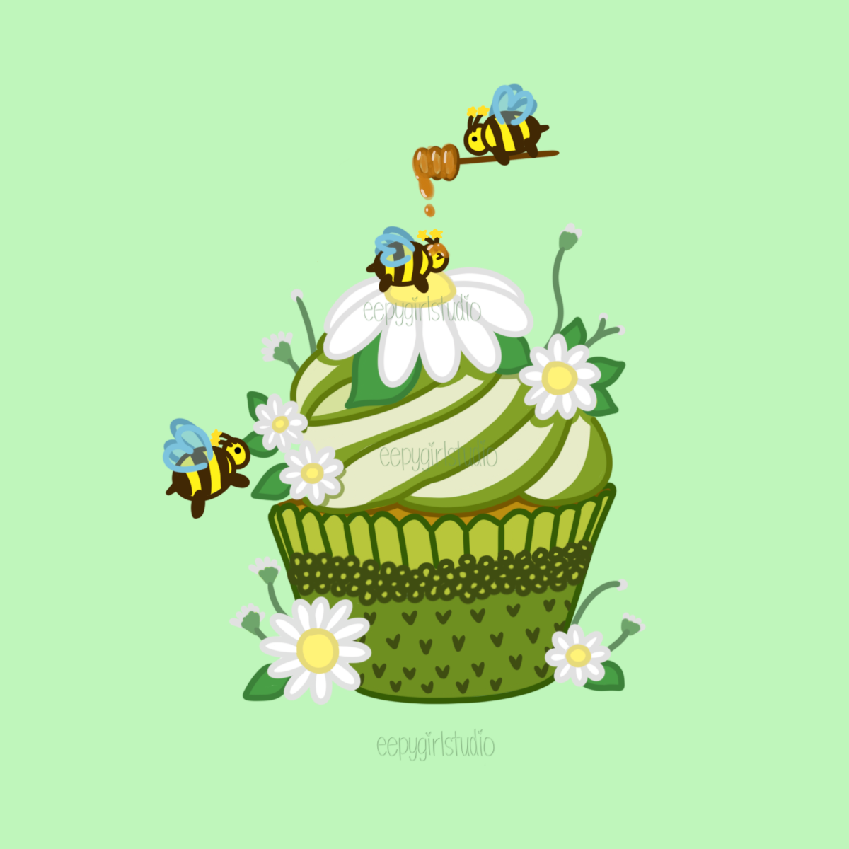 Day 8: Cupcake Bee