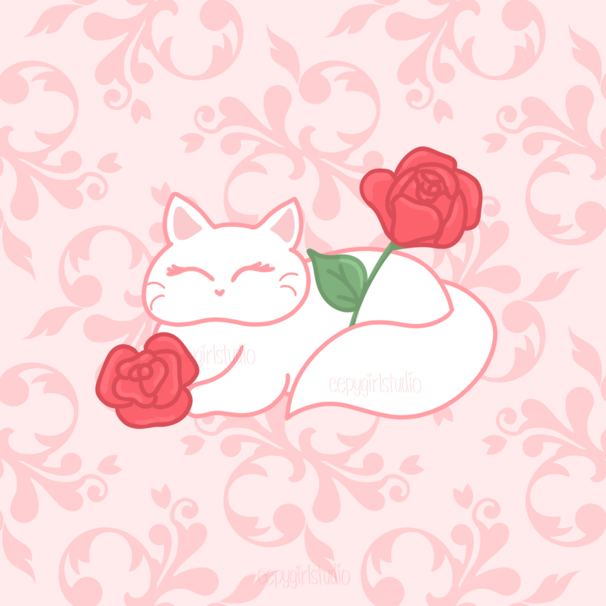 Day 15: Rose Milk Kitty