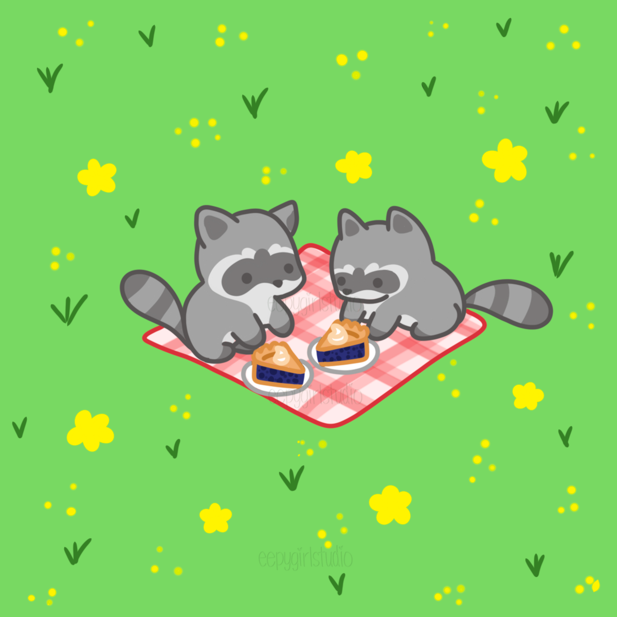 Day 22: Picnic Raccoon