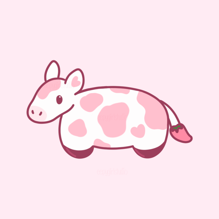 Day 27: Strawberry Cow