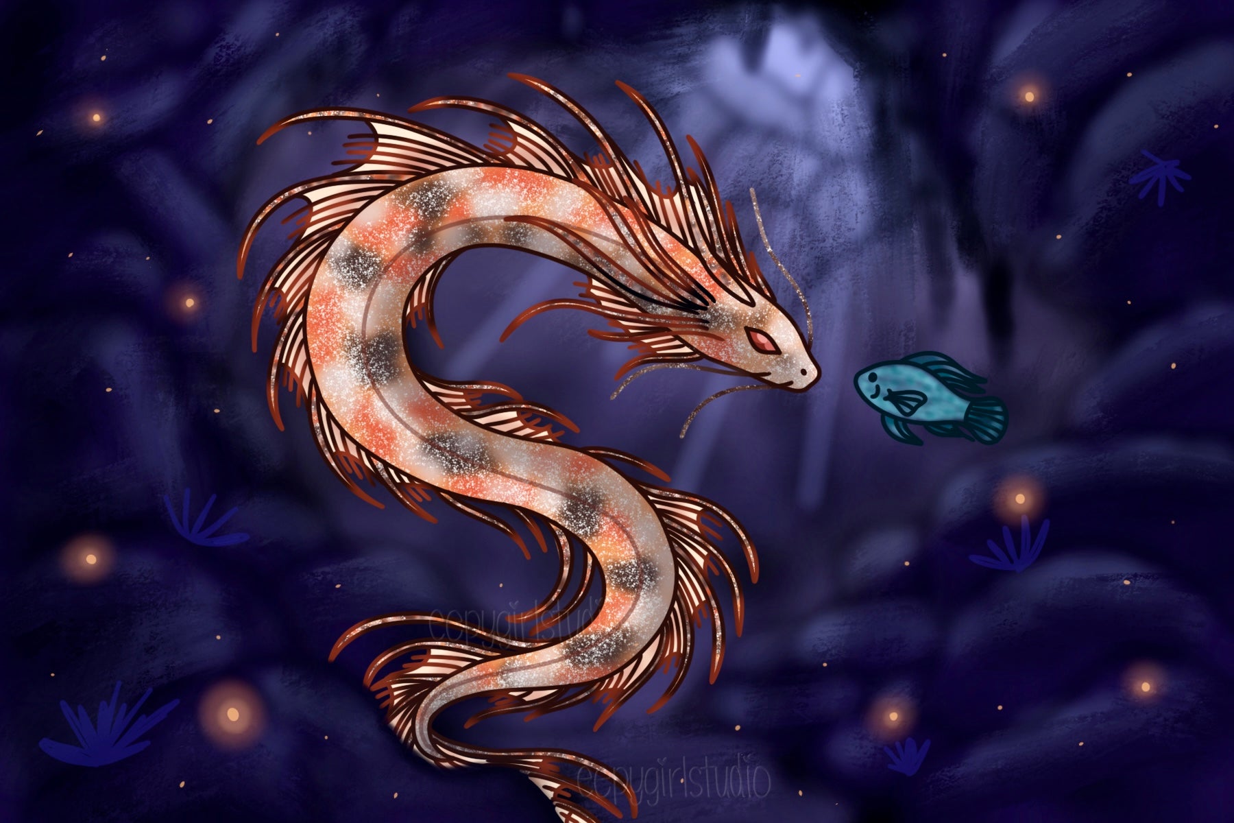 Akari Koi 𓇼 Art Print