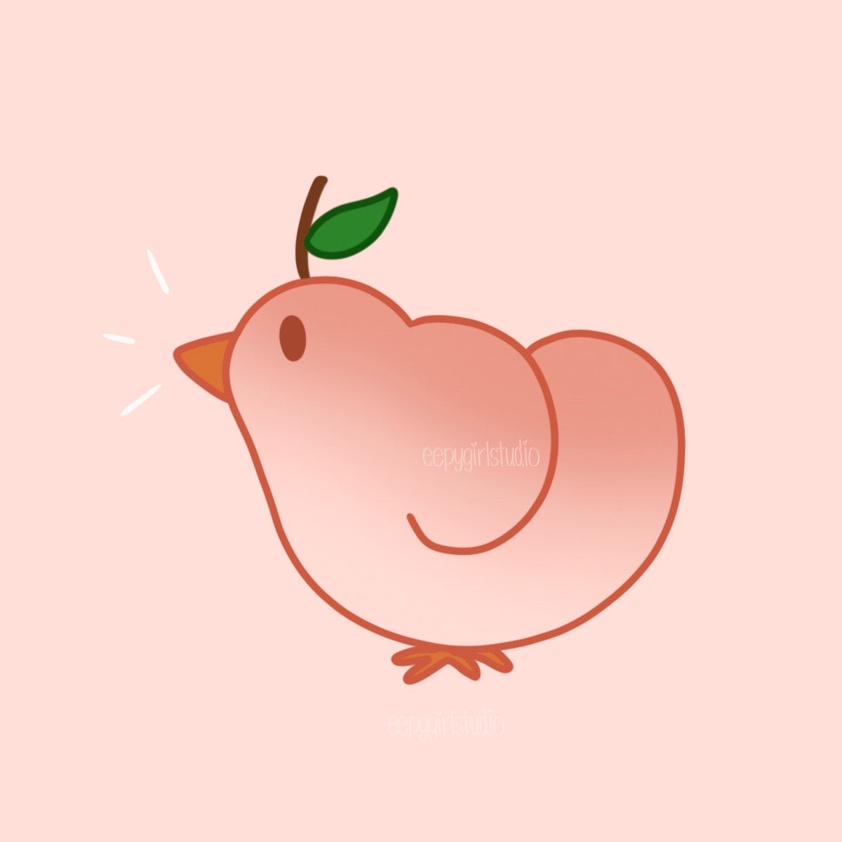 Day 3: Peach Chick