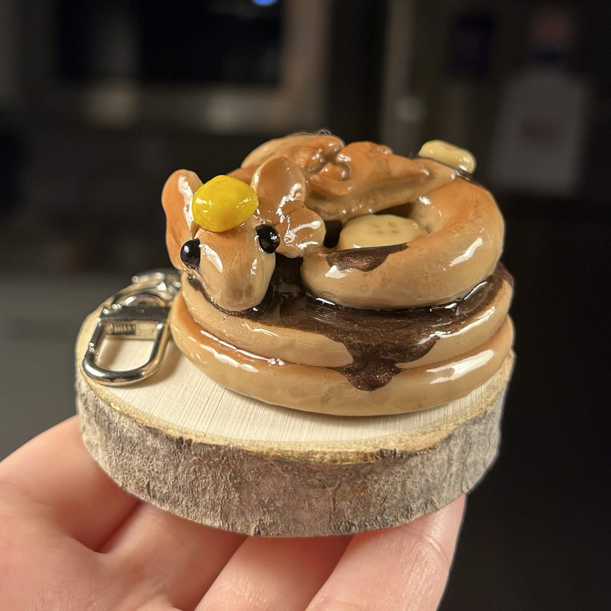 Buttermilk Pancake Dragon Keychain