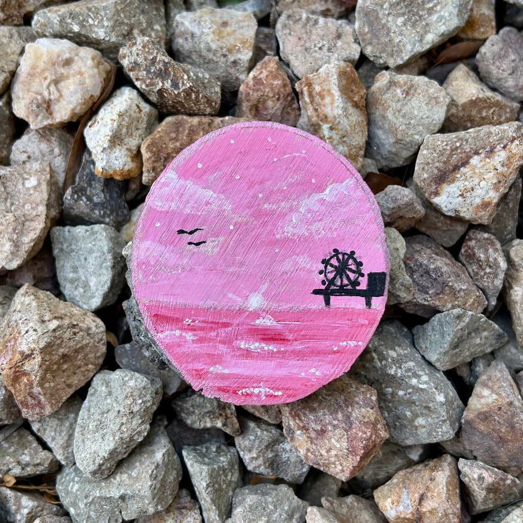 Berry Sunrise · Wood Painting