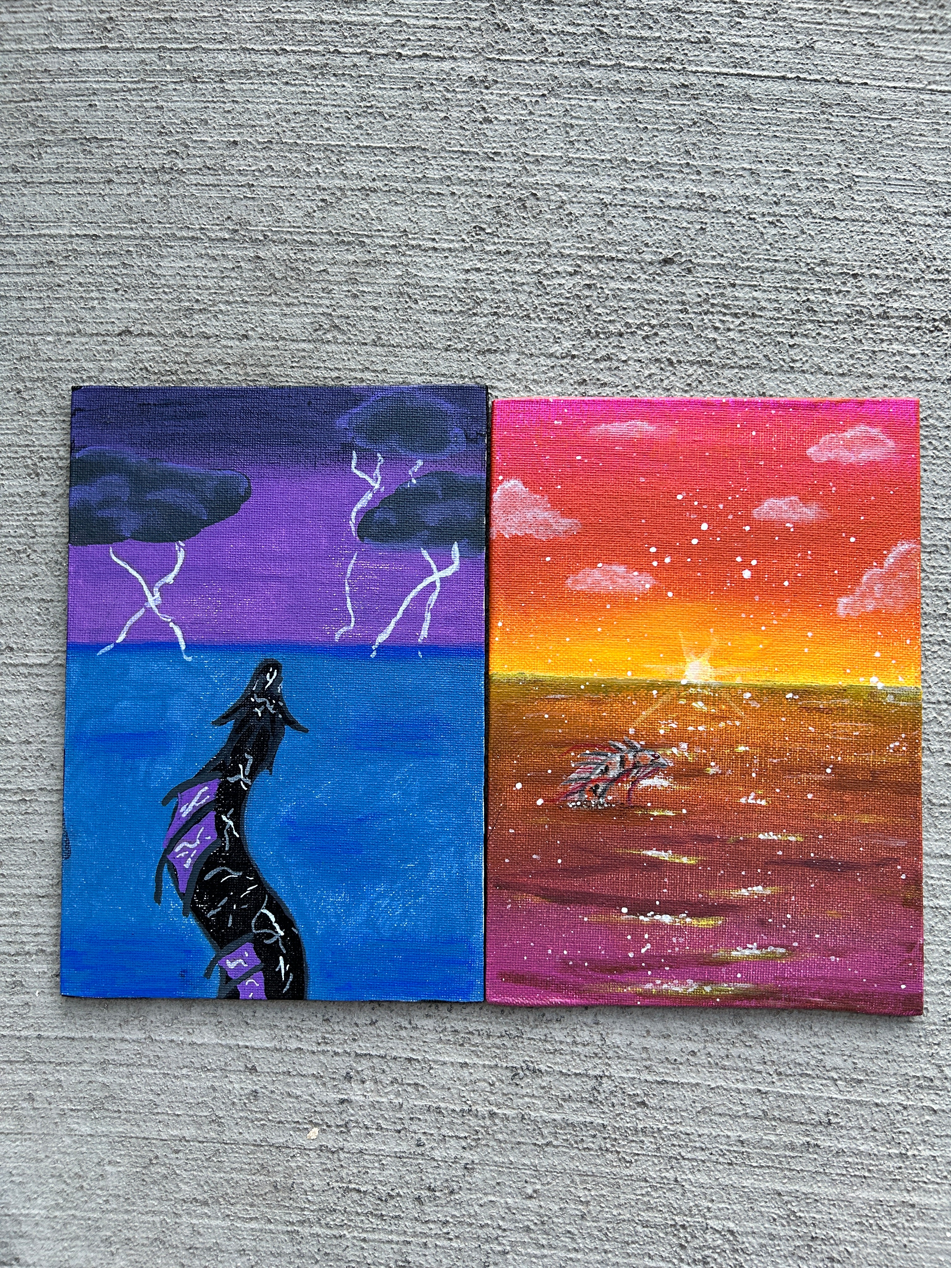 Skyris Storm Away From Shore · Original Painting
