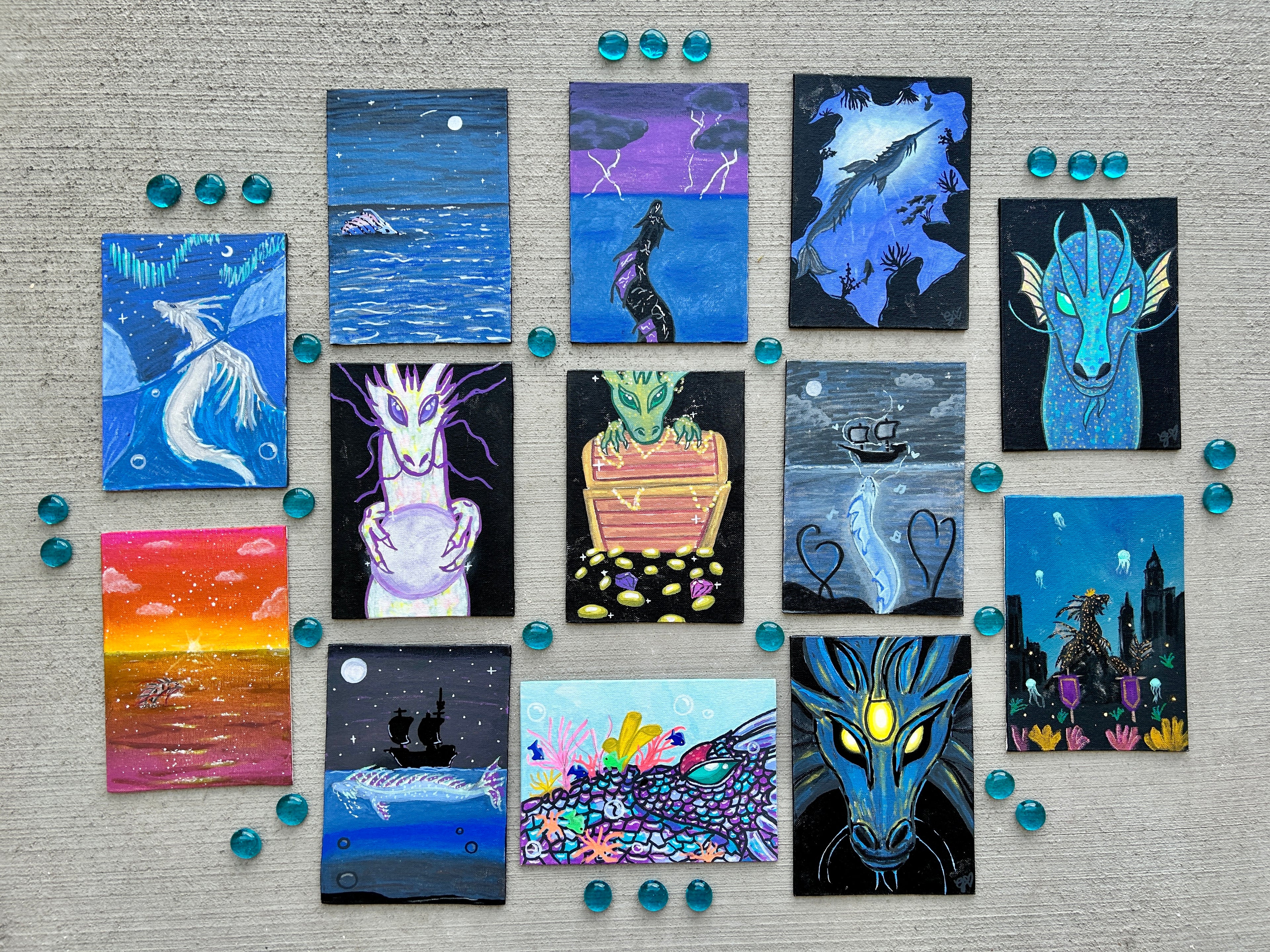 Skyris Storm Away From Shore · Original Painting
