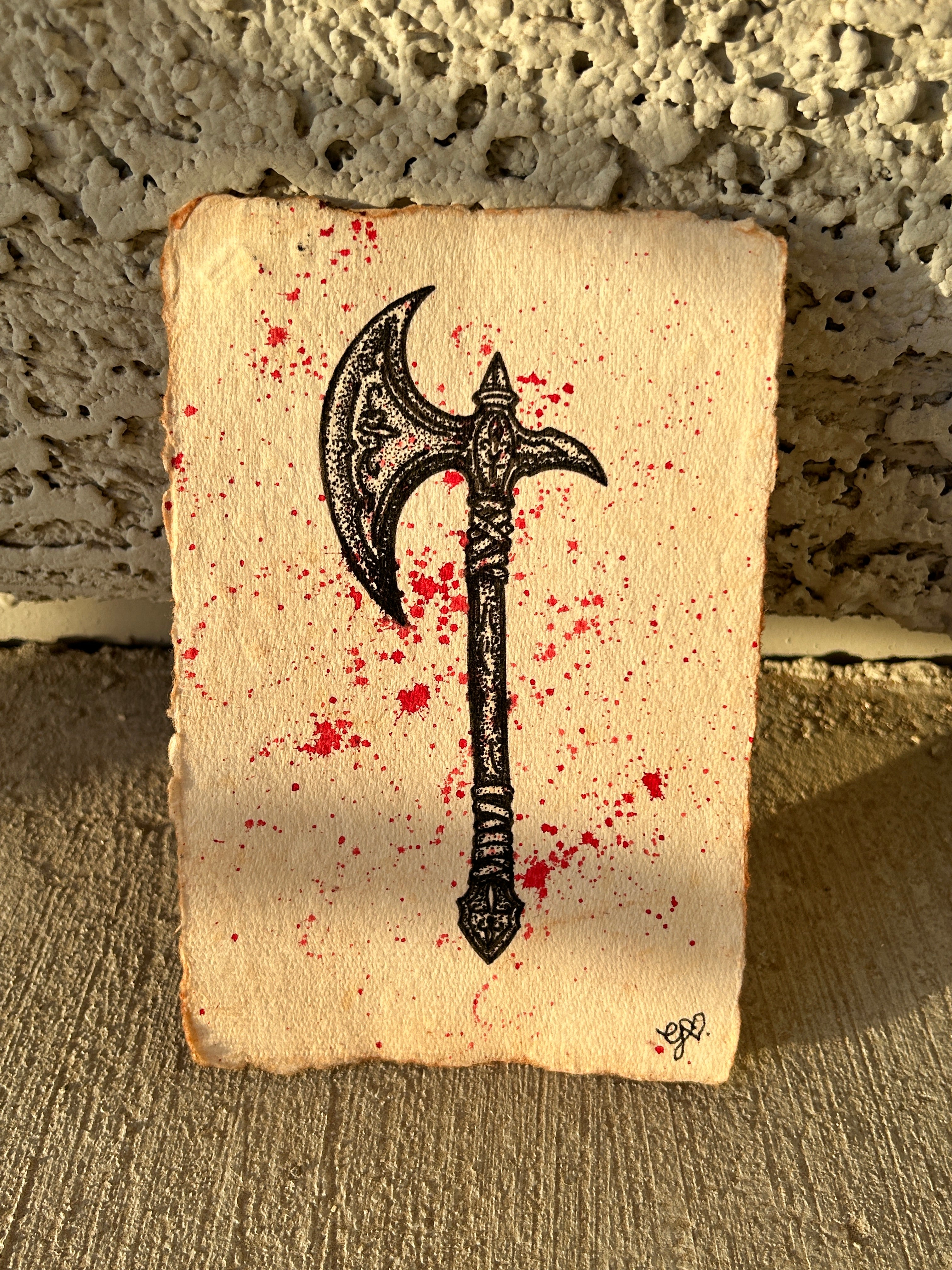 War Carved Into Steel ⋆ Original Drawing
