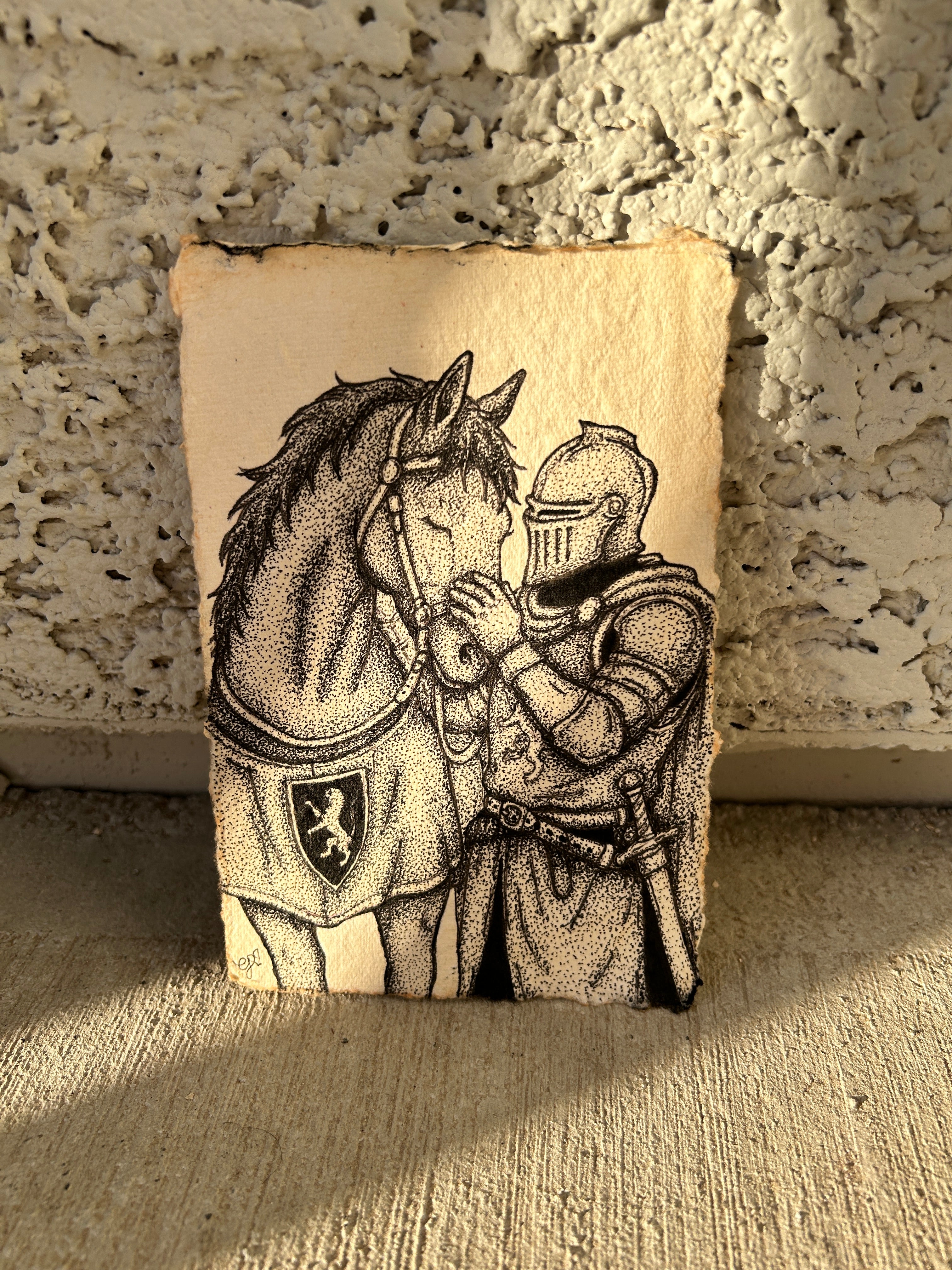Of Horse and Knight ⋆ Original Drawing