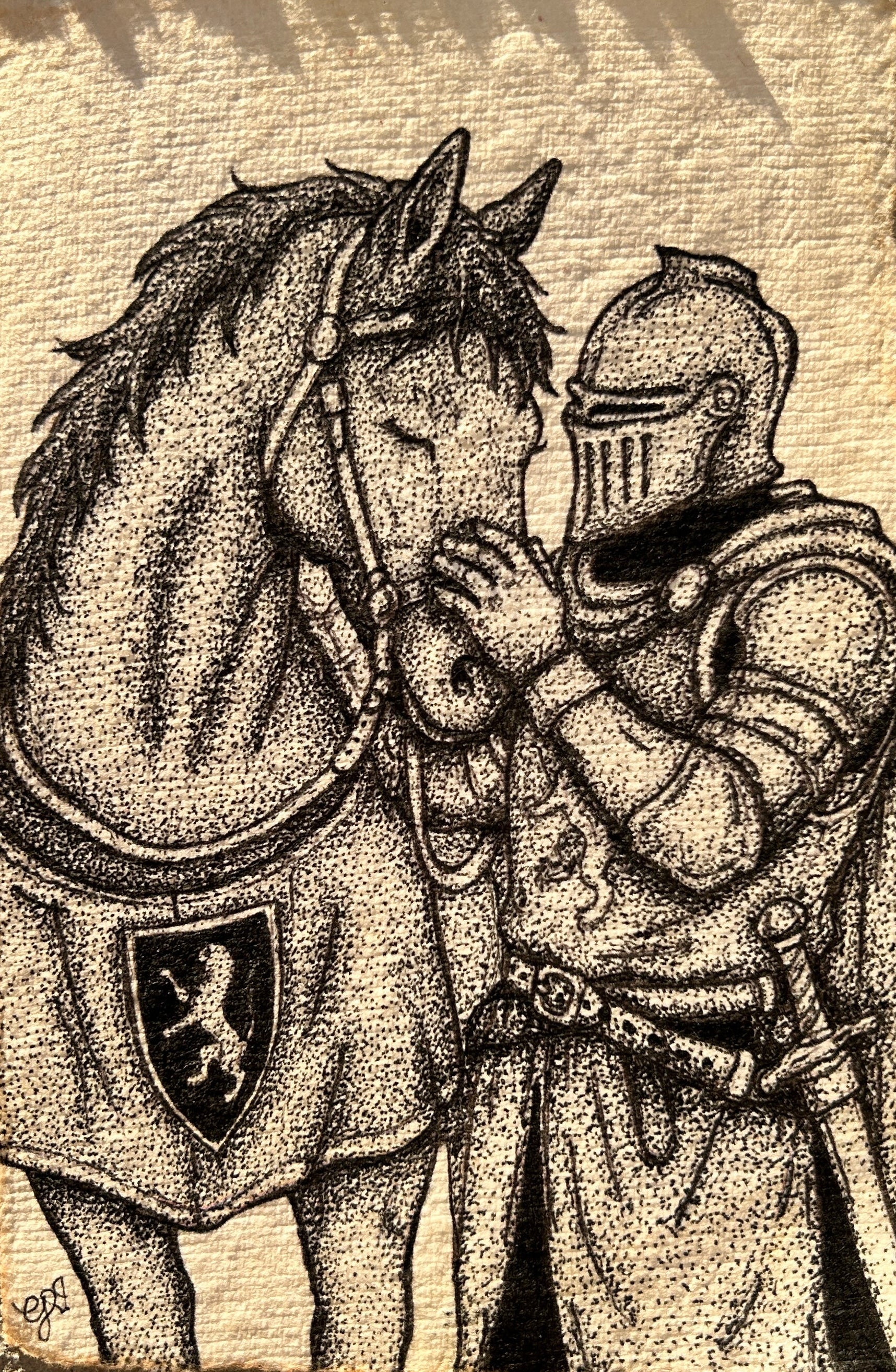 Of Horse and Knight ⋆ Art Print