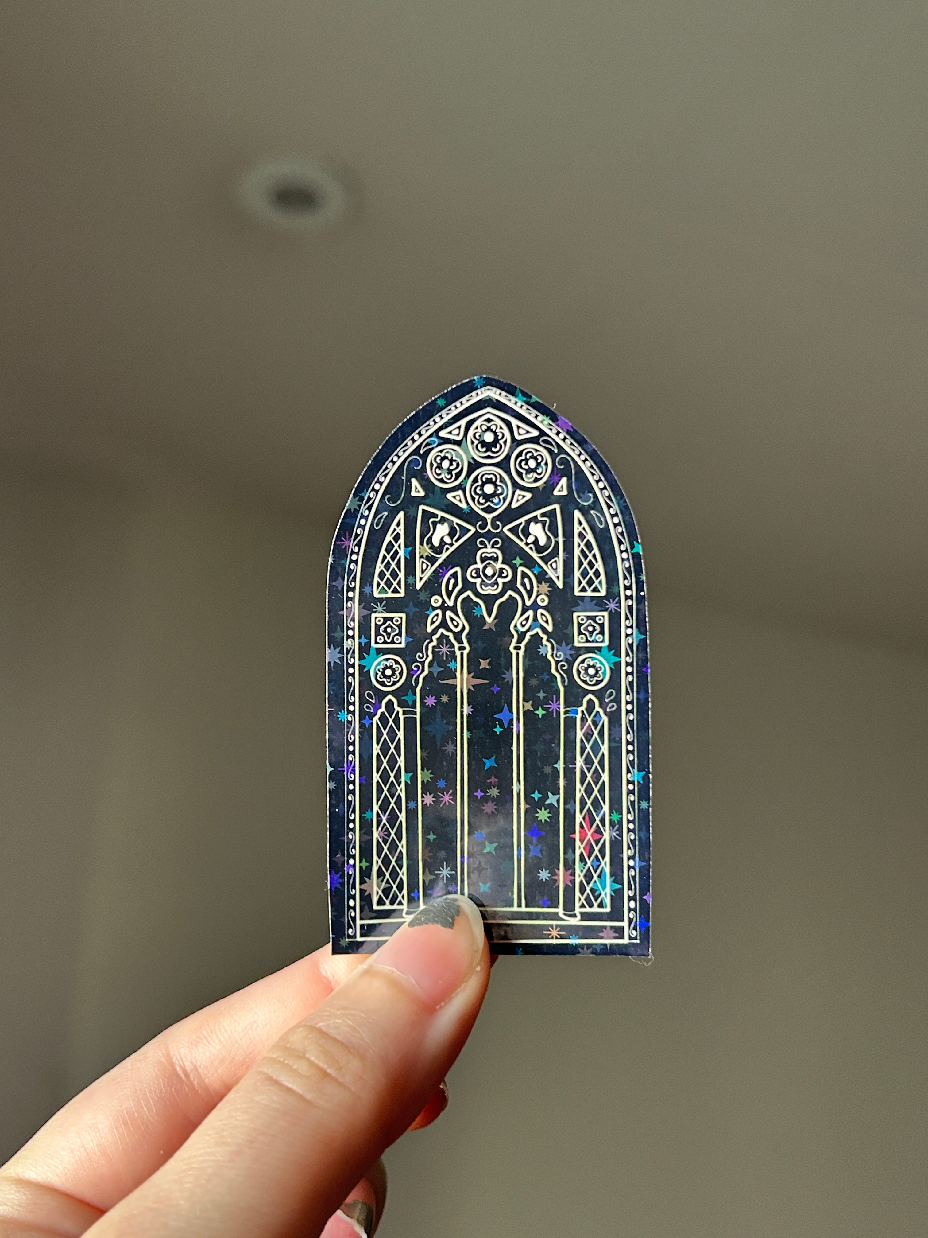 Castle Window • Holographic Sticker