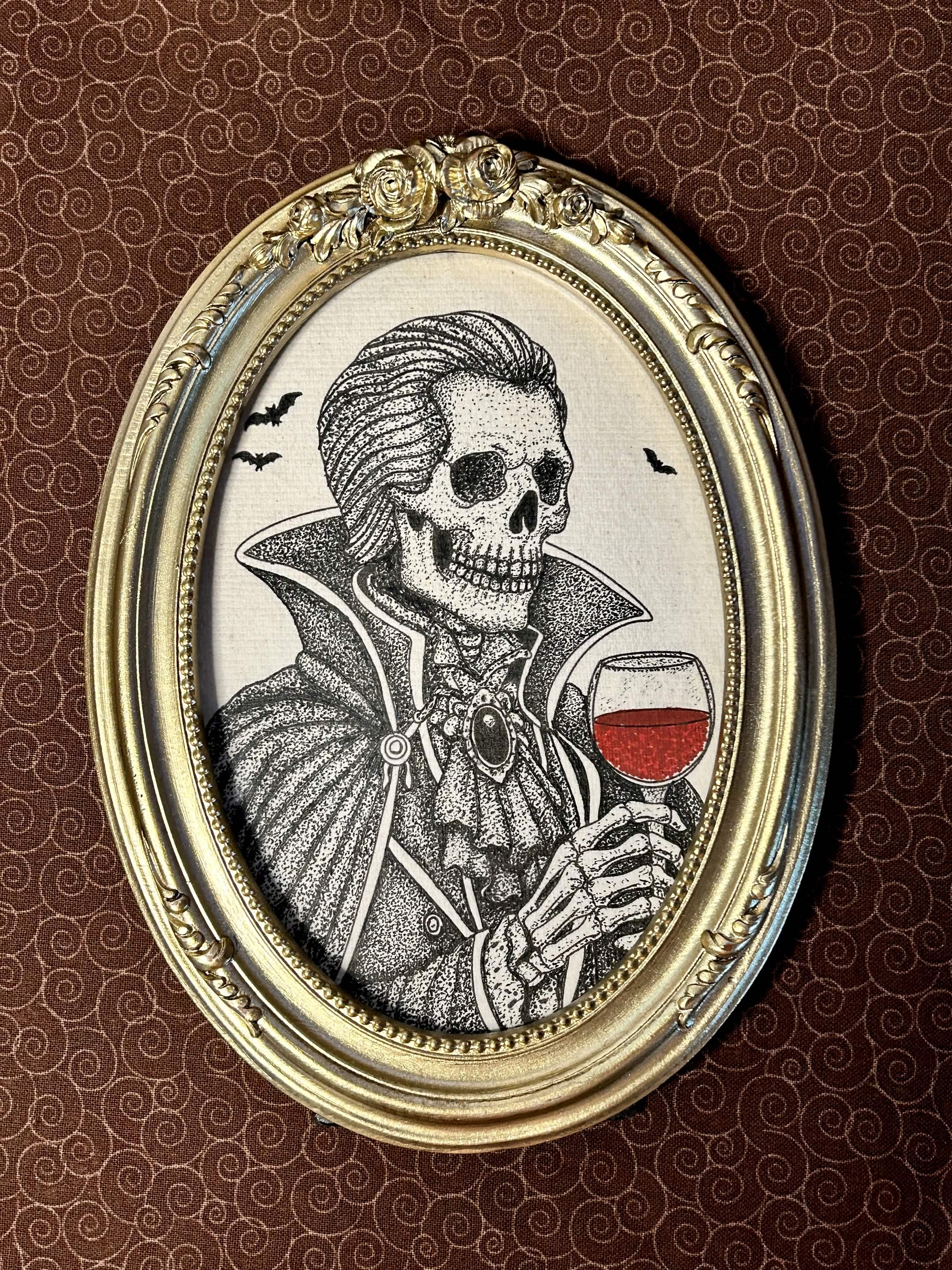 Vampire Groom ⋆ Framed Original Drawing
