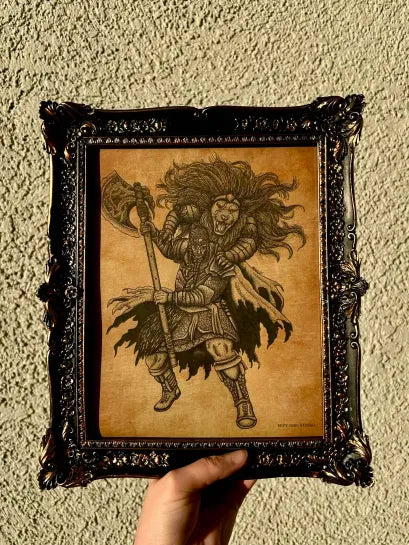 Godfrey, First Elden Lord ⋆ 8x10 Original Illustration
