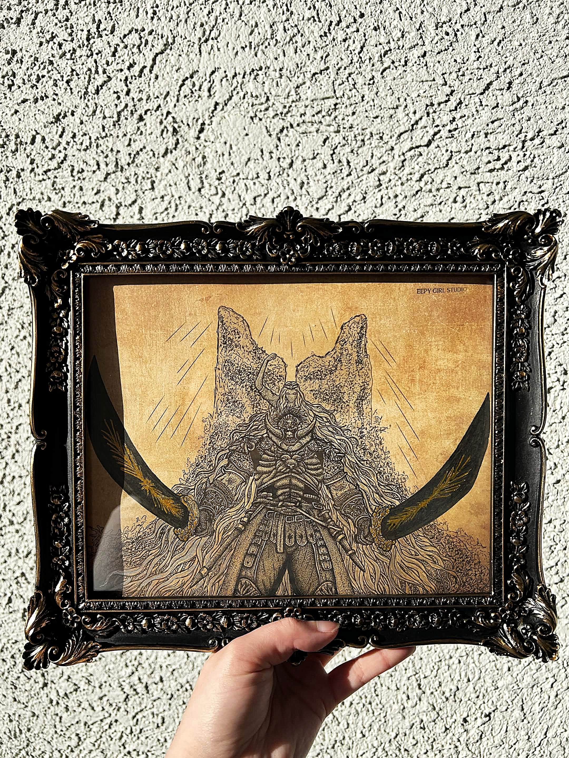 Promised Consort Radahn ⋆ 8x10 Original Illustration