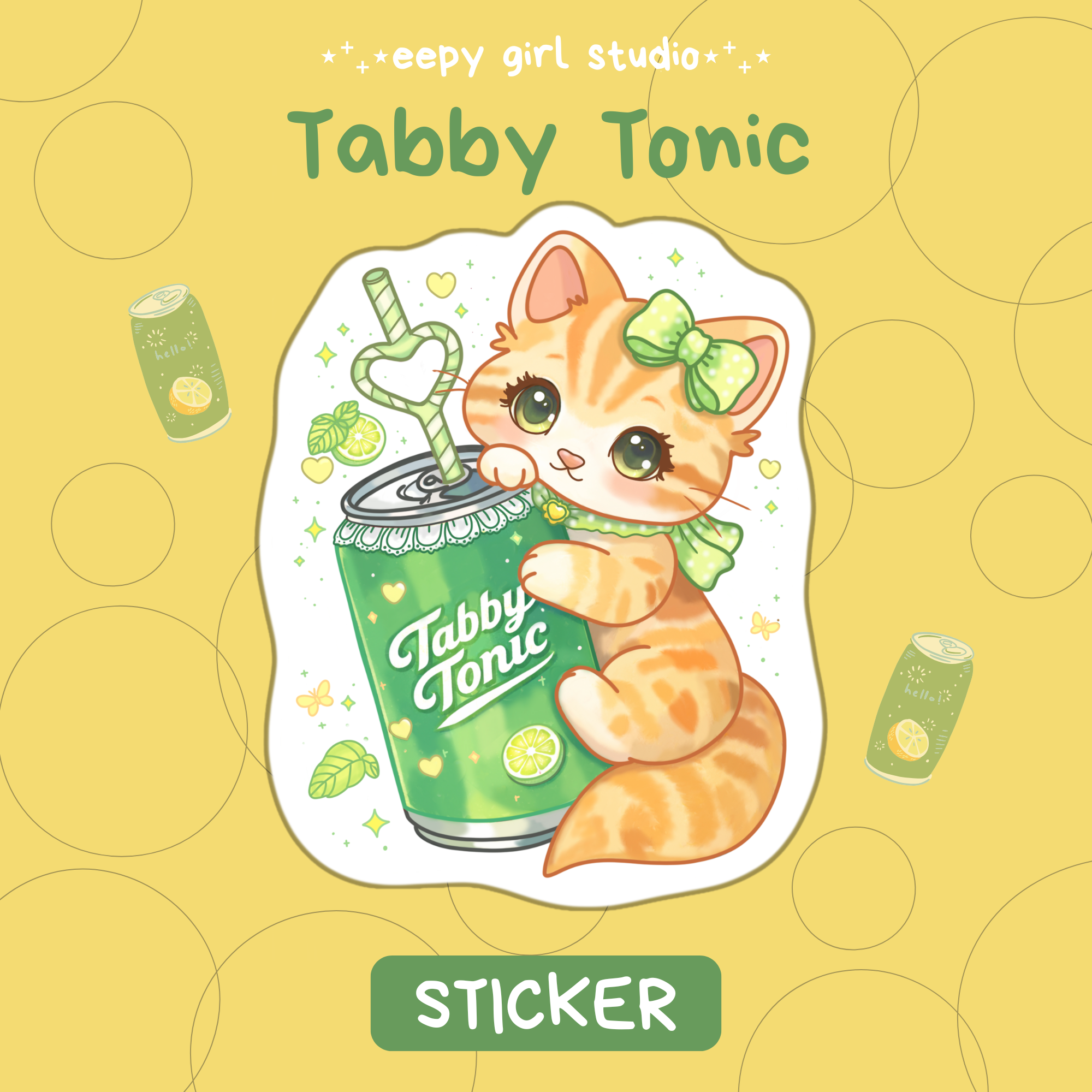 Tabby Tonic 🫧 Sticker