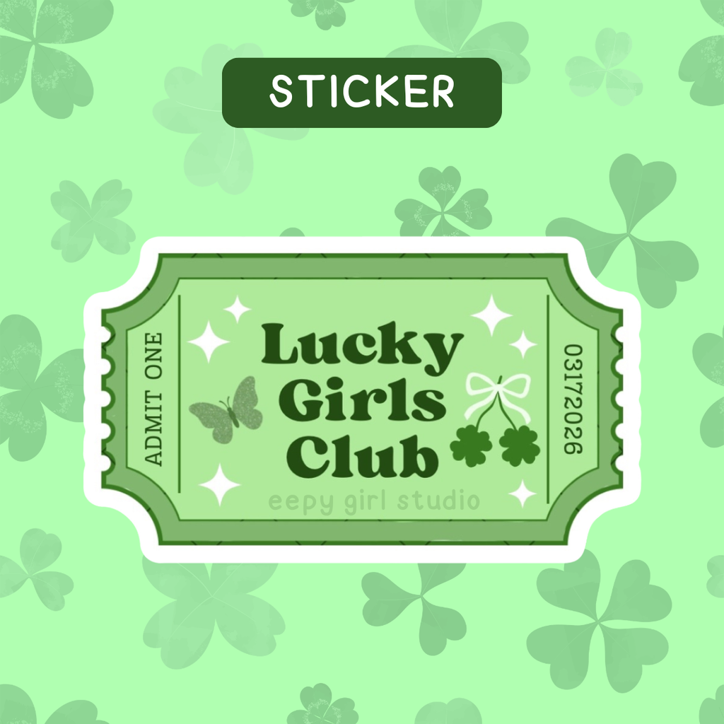 Lucky Girls Club Sticker 🍀
