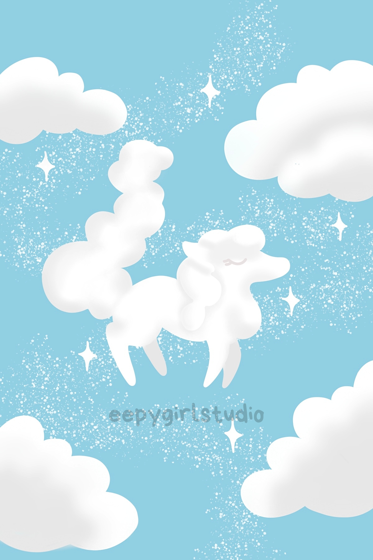 Nimbus Pony ☁️ 4x6 Art Print