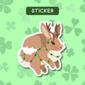 Lucky Jackalope Sticker 🍀