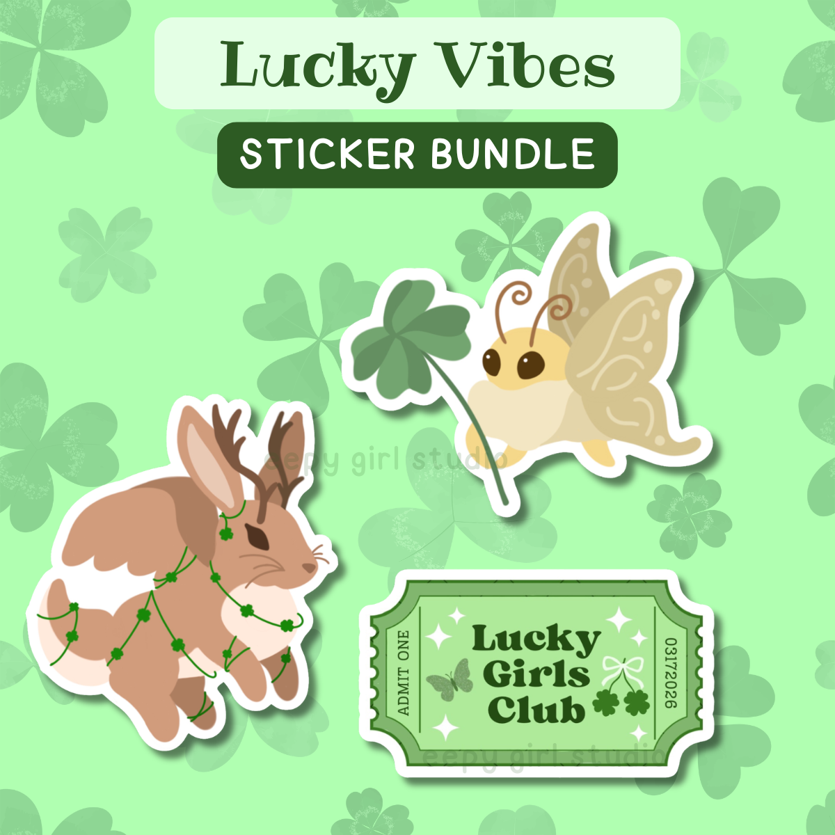Lucky Vibes Sticker Bundle 🍀