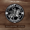 Tummy Ache Survivor • Holographic Sticker