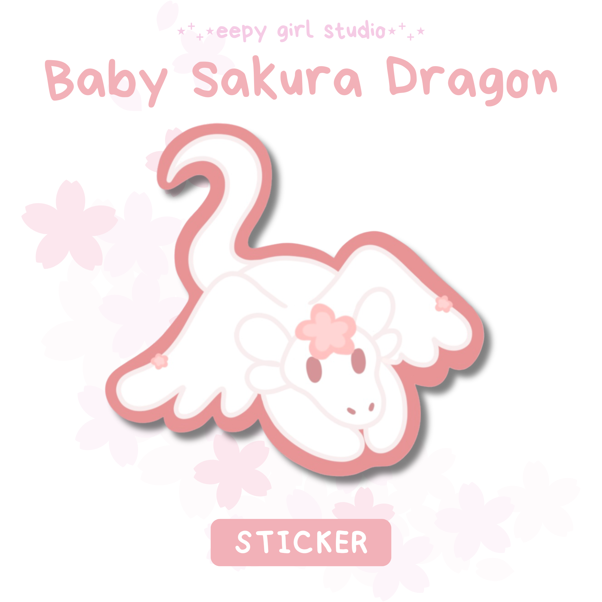 Baby Sakura Dragon 🌸 Sticker