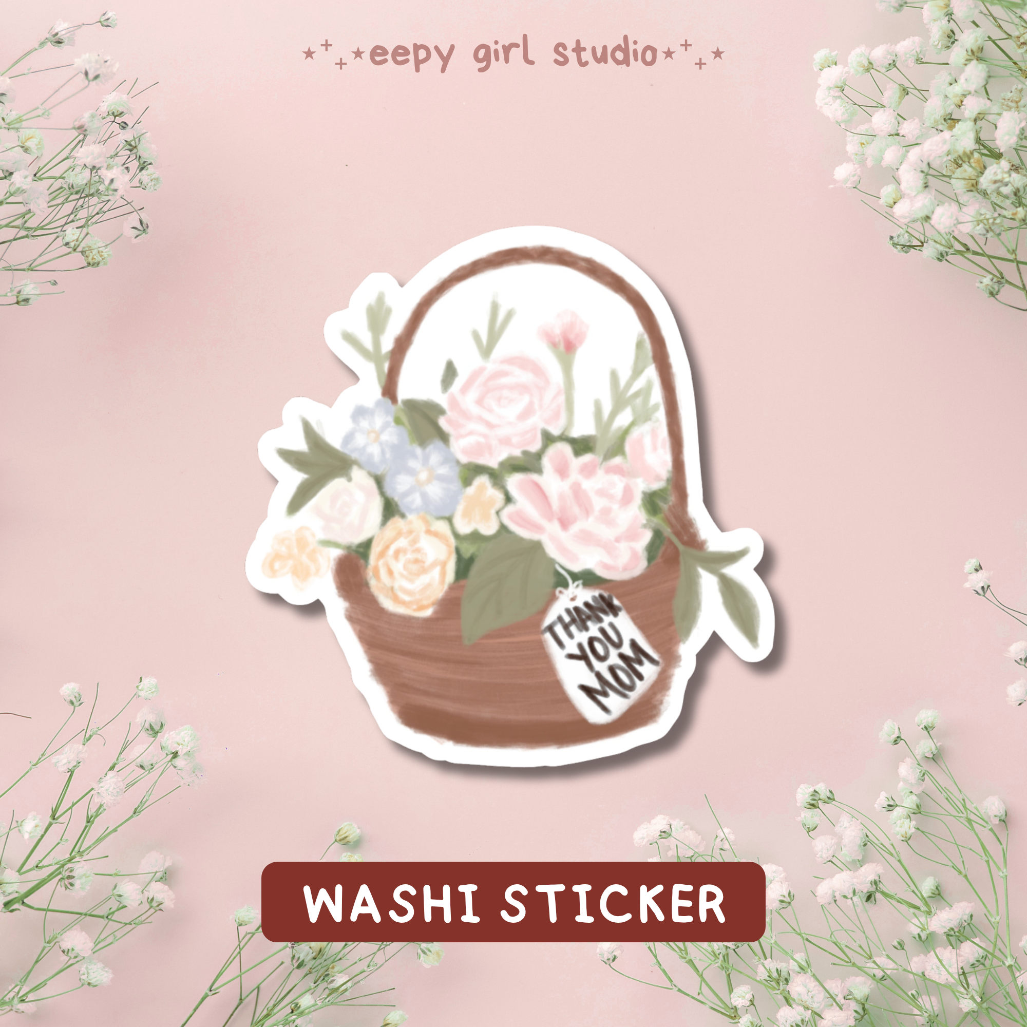 Thank You Mom · Washi Sticker
