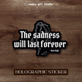 Van Gogh Quote (English) • Holographic Sticker